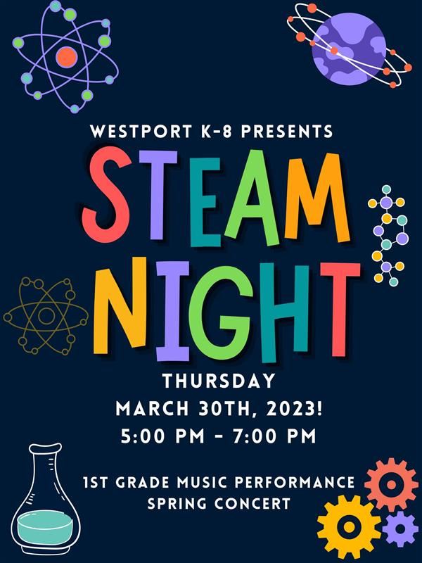  STEAM Night! March 30th 